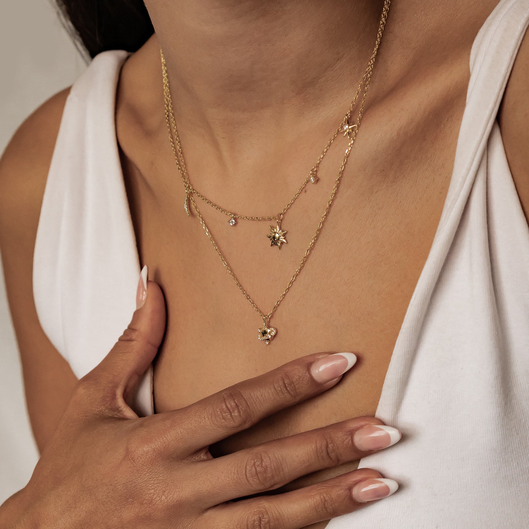 Starry Sky Necklace Set Sterling Silver